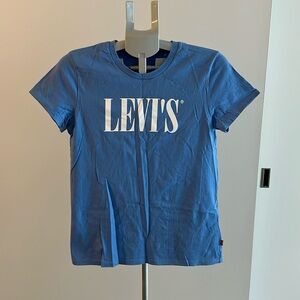 Levi's Crew Neck Short Sleeve BLUE Logo Graphic T-shirt